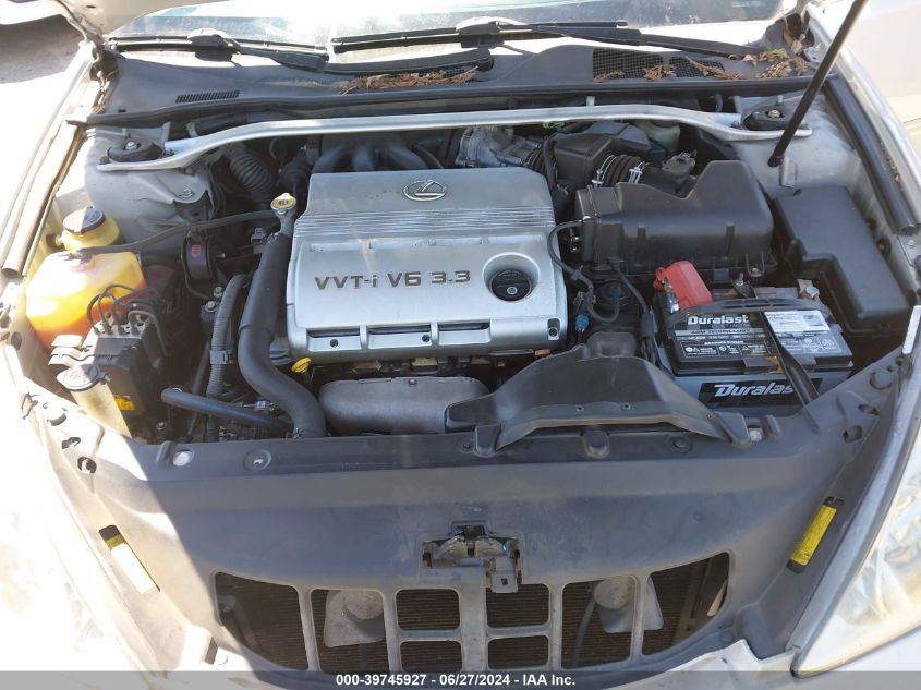 2005 Lexus Es 330 VIN: JTHBA30G955122000 Lot: 39745927