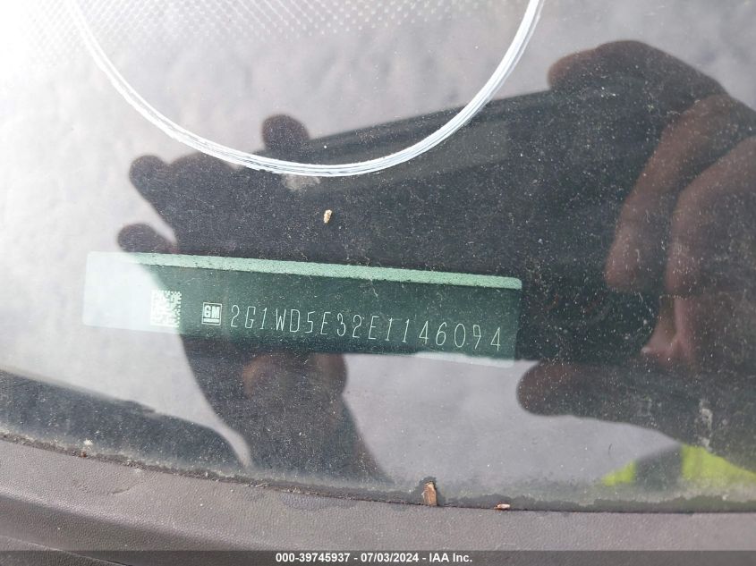 2014 Chevrolet Impala Limited Police VIN: 2G1WD5E32E1146094 Lot: 39745937