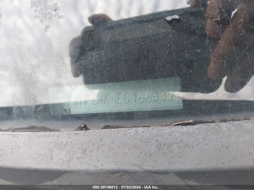 2014 Ford Taurus Police Interceptor VIN: 1FAHP2MK4EG166337 Lot: 39746012