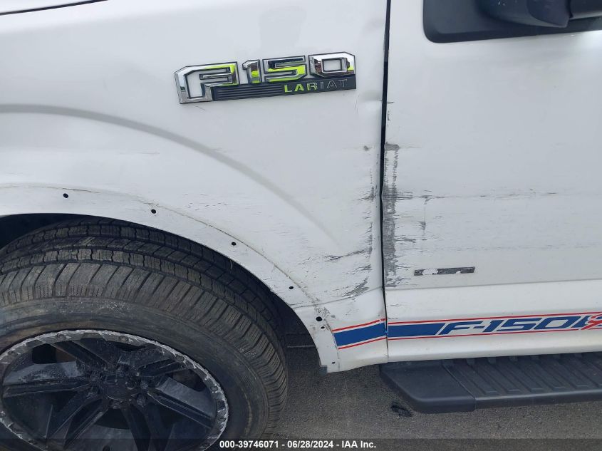 2016 Ford F-150 Lariat VIN: 1FTFX1EG5GFB15038 Lot: 39746071