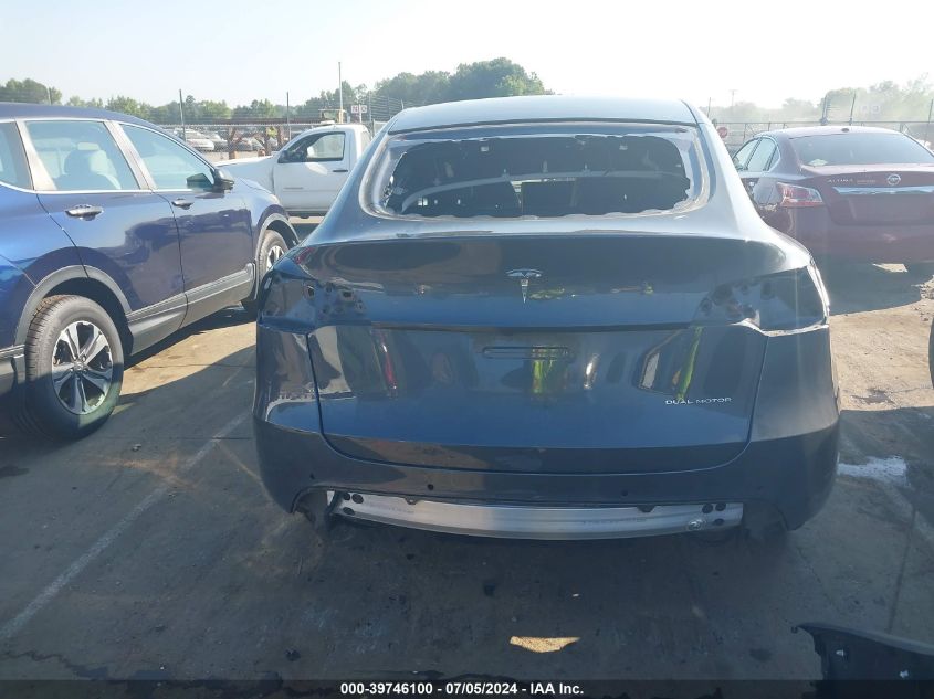 2021 Tesla Model Y Long Range Dual Motor All-Wheel Drive VIN: 5YJYGDEE5MF184501 Lot: 39746100