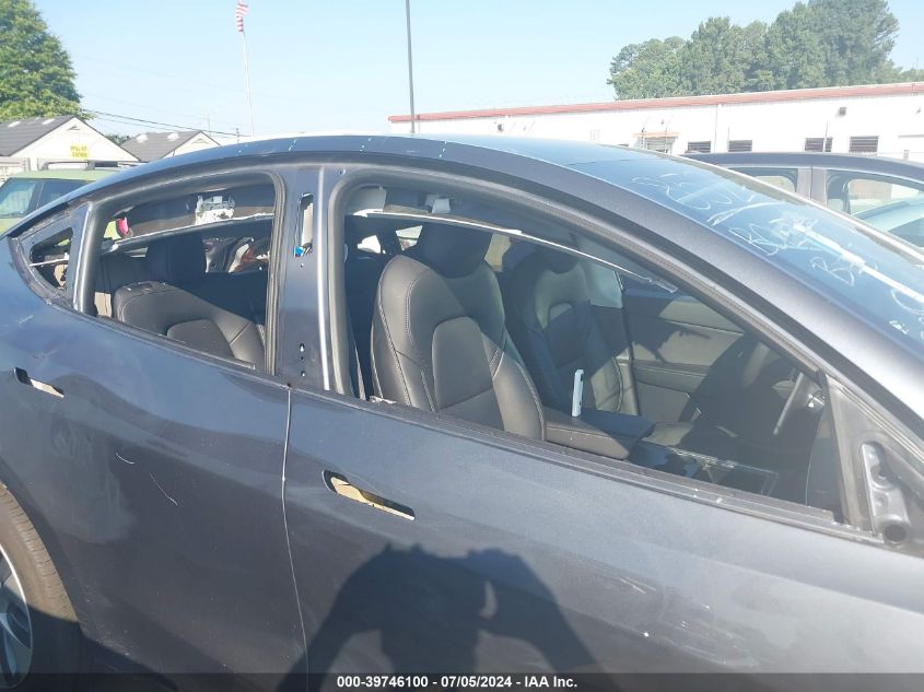 2021 Tesla Model Y Long Range Dual Motor All-Wheel Drive VIN: 5YJYGDEE5MF184501 Lot: 39746100