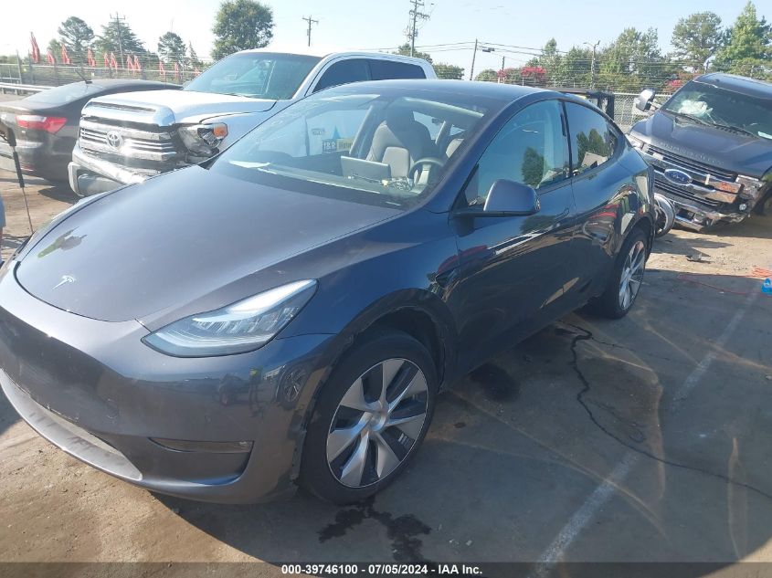 2021 Tesla Model Y Long Range Dual Motor All-Wheel Drive VIN: 5YJYGDEE5MF184501 Lot: 39746100