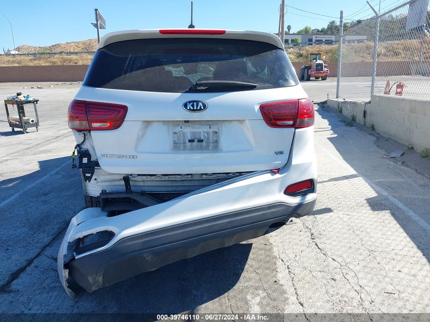 2019 Kia Sorento 3.3L Lx VIN: 5XYPGDA51KG463614 Lot: 39746110