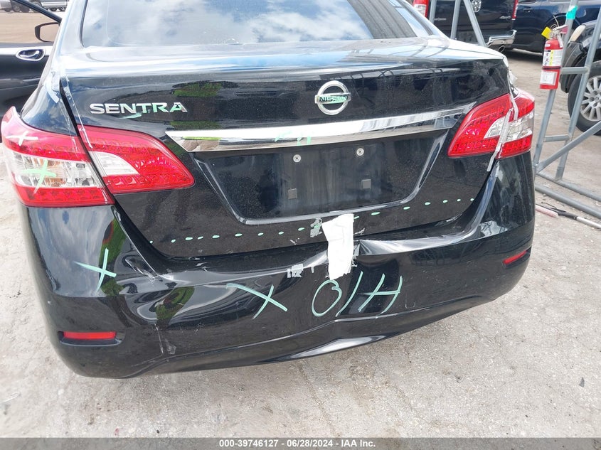 2015 Nissan Sentra S VIN: 3N1AB7AP3FY367494 Lot: 39746127