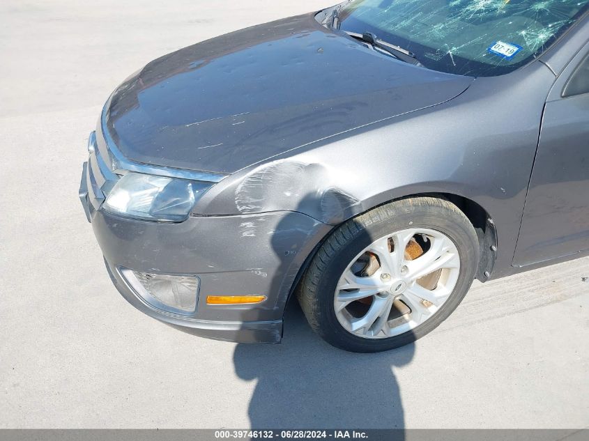 2012 Ford Fusion Se VIN: 3FAHP0HA6CR107396 Lot: 39746132