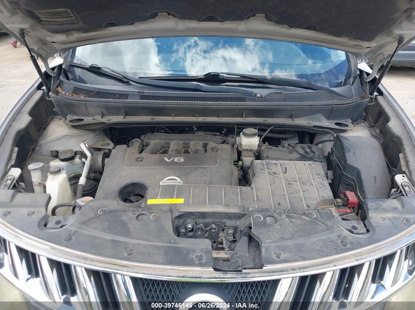 2010 Nissan Murano S VIN: JN8AZ1MW0AW118003 Lot: 39746145