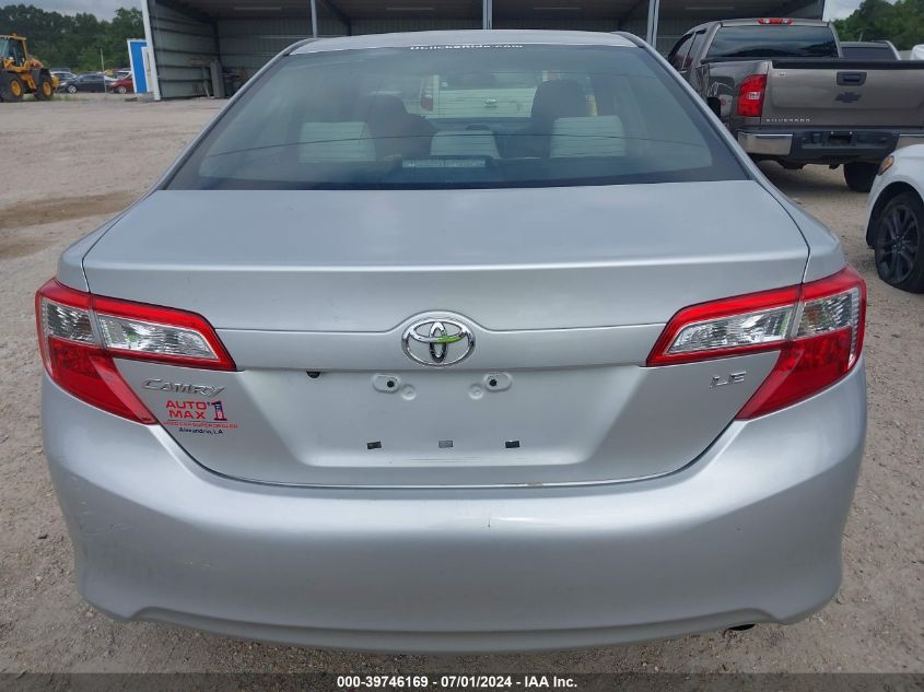 2012 Toyota Camry Le VIN: 4T1BF1FK8CU075799 Lot: 39746169