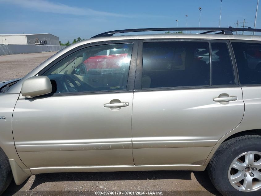 2003 Toyota Highlander Limited V6 VIN: JTEGF21A430082251 Lot: 39746170