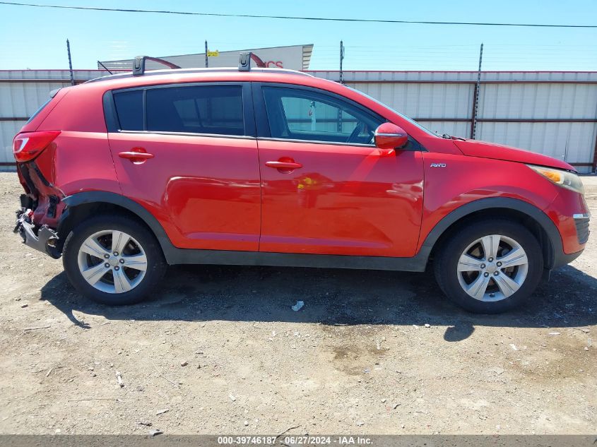 2013 Kia Sportage Lx VIN: KNDPBCA27D7355707 Lot: 39746187