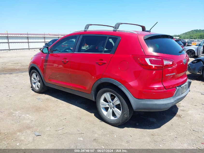 2013 Kia Sportage Lx VIN: KNDPBCA27D7355707 Lot: 39746187