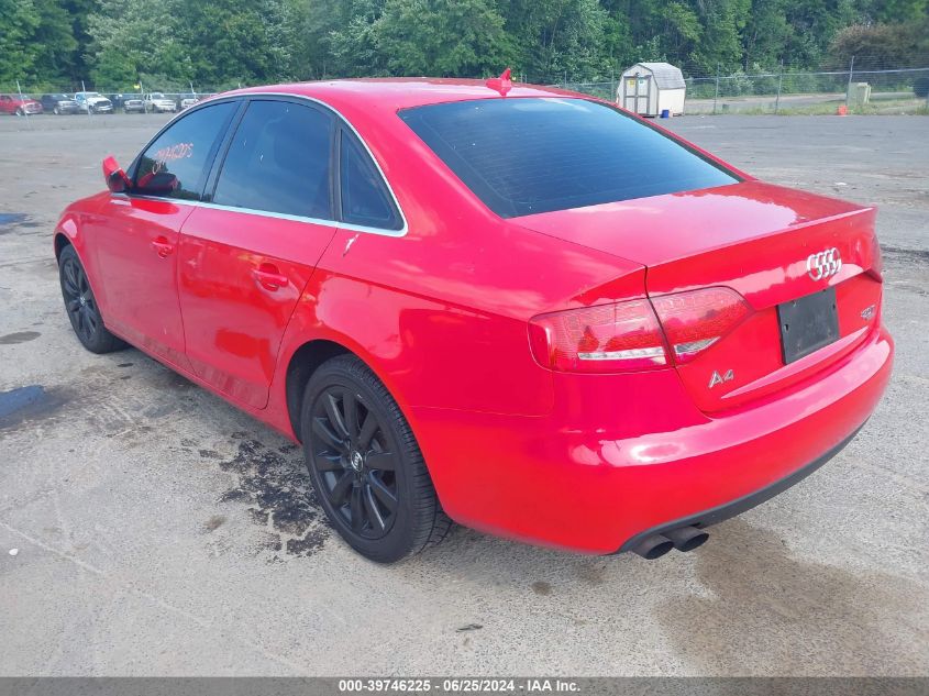 2011 Audi A4 2.0T Premium VIN: WAUFFAFL8BA098771 Lot: 39746225