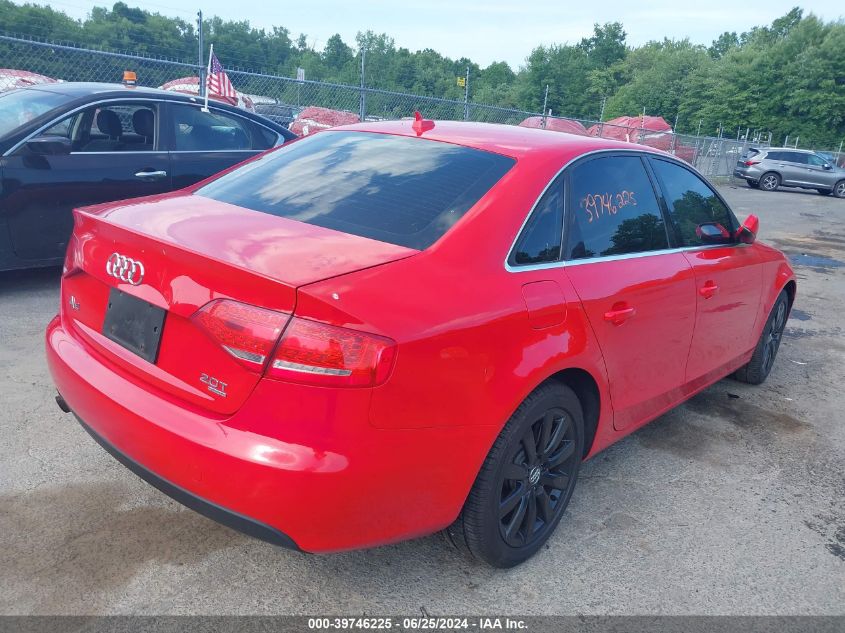 2011 Audi A4 2.0T Premium VIN: WAUFFAFL8BA098771 Lot: 39746225