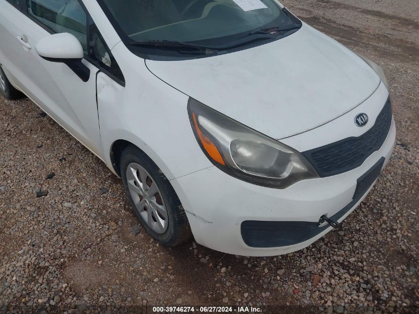 2013 Kia Rio Lx VIN: KNADM4A30D6191537 Lot: 39746274