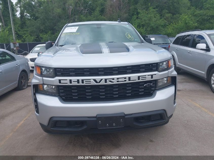 2021 Chevrolet Silverado 1500 4Wd Short Bed Custom VIN: 1GCPYBEK7MZ195688 Lot: 39746338