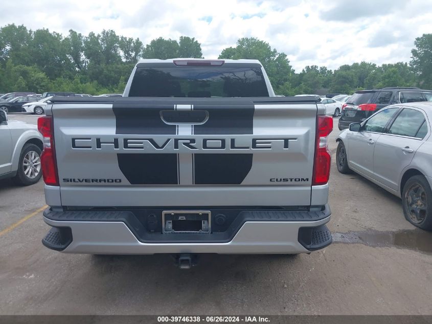 2021 Chevrolet Silverado 1500 4Wd Short Bed Custom VIN: 1GCPYBEK7MZ195688 Lot: 39746338