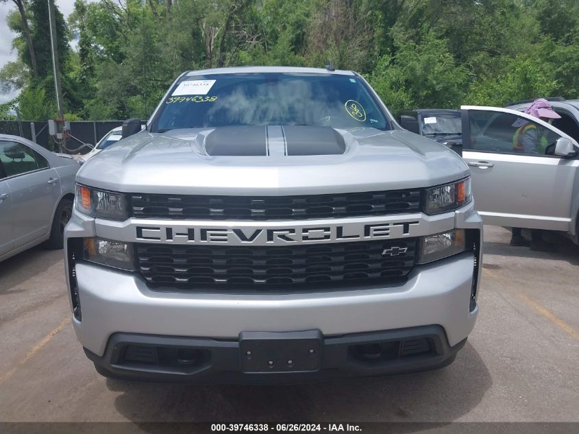 2021 Chevrolet Silverado 1500 4Wd Short Bed Custom VIN: 1GCPYBEK7MZ195688 Lot: 39746338