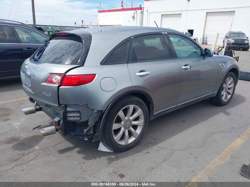 2004 Infiniti Fx45 VIN: JNRBS08W44X404105 Lot: 39746359