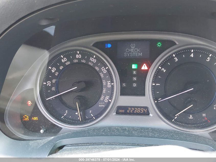 2008 Lexus Is 250 VIN: JTHBK262X82074726 Lot: 39746378