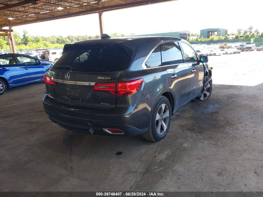 VIN 5FRYD4H25GB001059 2016 Acura MDX, Acurawatch Pl... no.4