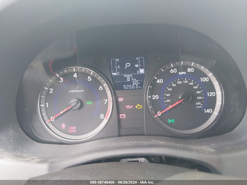 2015 Hyundai Accent Gls VIN: KMHCT4AE1FU922067 Lot: 39746408