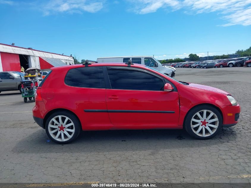 2007 Volkswagen Rabbit 2-Door VIN: WVWAR71K87W034939 Lot: 39746419