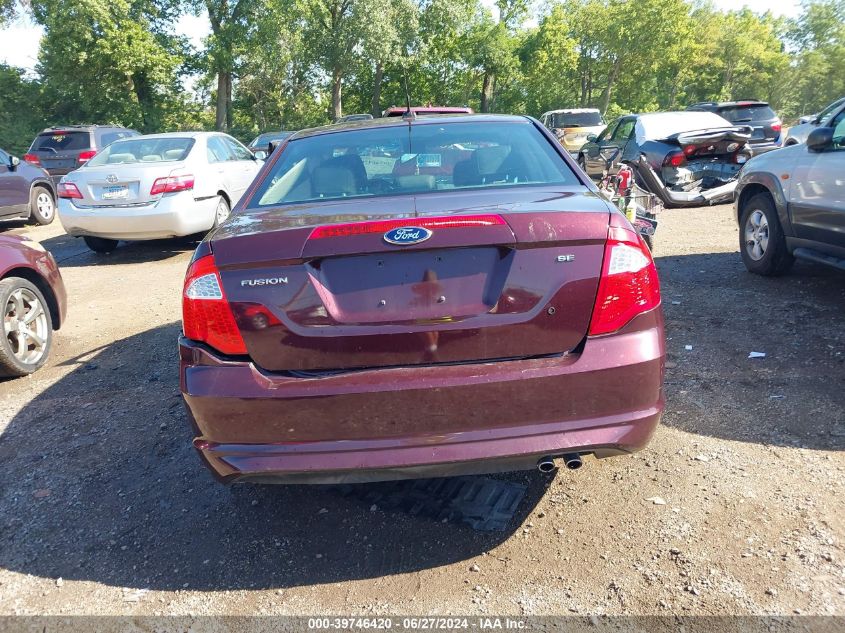 2012 Ford Fusion Se VIN: 3FAHP0HAXCR348507 Lot: 39746420