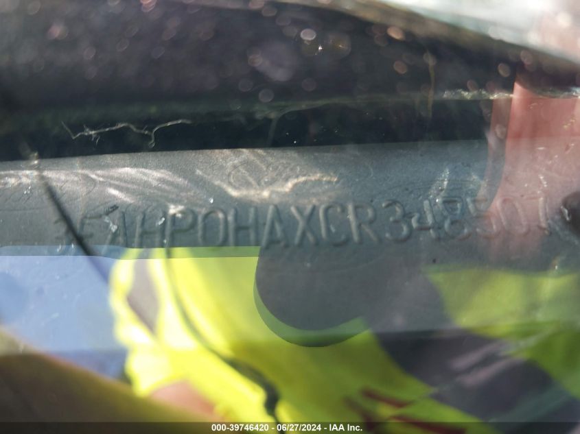 2012 Ford Fusion Se VIN: 3FAHP0HAXCR348507 Lot: 39746420