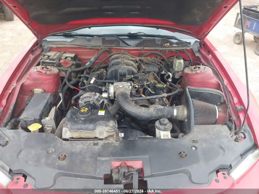 2010 Ford Mustang V6/V6 Premium VIN: 1ZVBP8AN1A5166235 Lot: 39746451