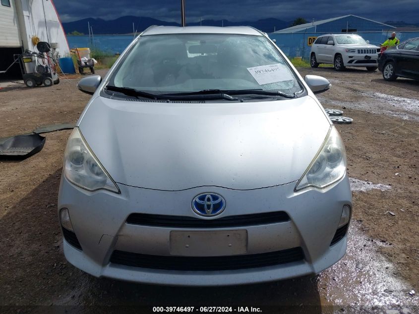 2012 Toyota Prius C Two VIN: JTDKDTB33C1016598 Lot: 39746497