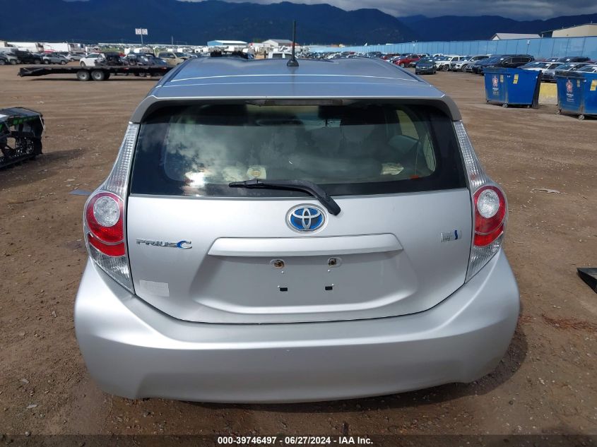 2012 Toyota Prius C Two VIN: JTDKDTB33C1016598 Lot: 39746497