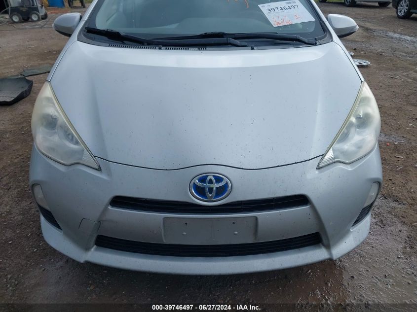 2012 Toyota Prius C Two VIN: JTDKDTB33C1016598 Lot: 39746497