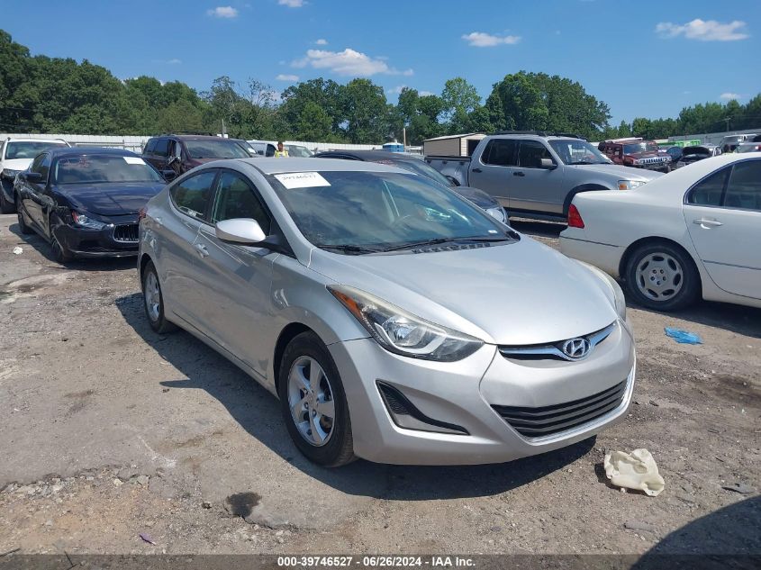 5NPDH4AE0FH557675 | 2015 HYUNDAI ELANTRA