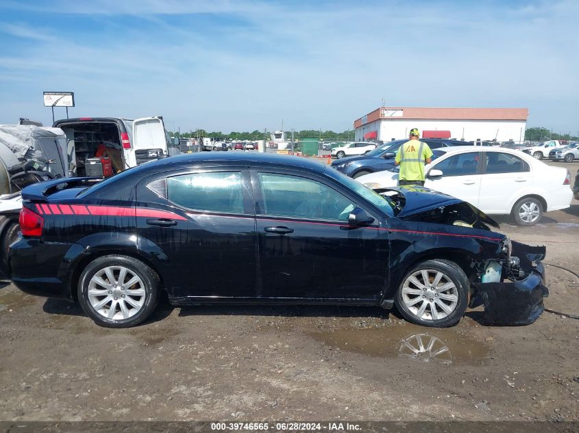 2013 Dodge Avenger Se VIN: 1C3CDZAB7DN518500 Lot: 39746565