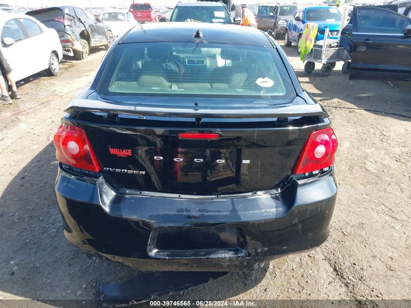 2013 Dodge Avenger Se VIN: 1C3CDZAB7DN518500 Lot: 39746565