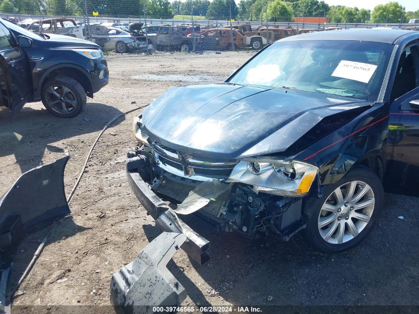 2013 Dodge Avenger Se VIN: 1C3CDZAB7DN518500 Lot: 39746565