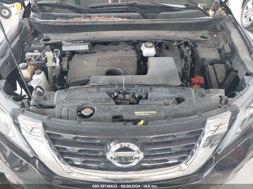 2018 Nissan Pathfinder Sv VIN: 5N1DR2MM8JC662923 Lot: 39746622