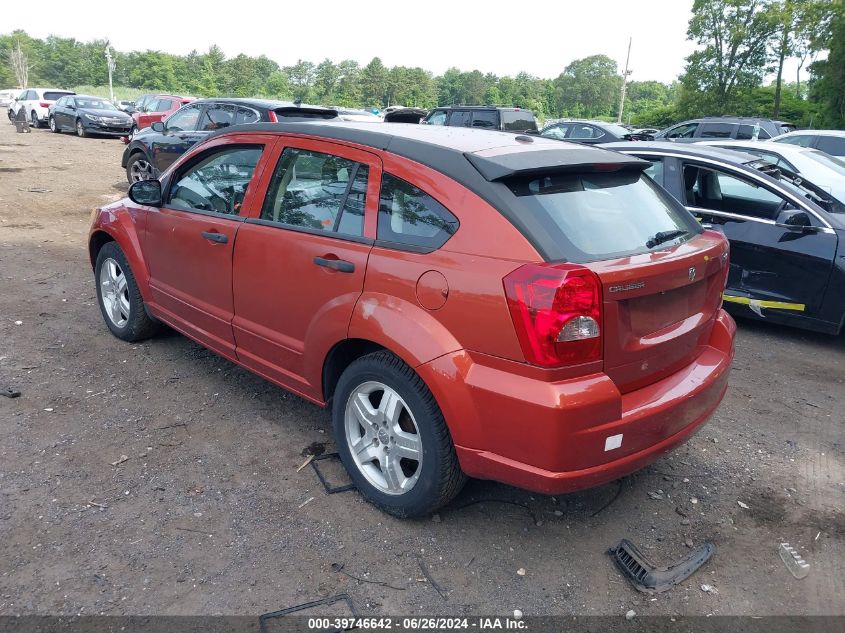 2007 Dodge Caliber Sxt VIN: 1B3HB48BX7D559800 Lot: 39746642