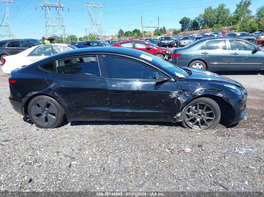 2021 Tesla Model 3 Standard Range Plus Rear-Wheel Drive VIN: 5YJ3E1EA2MF856820 Lot: 39746645