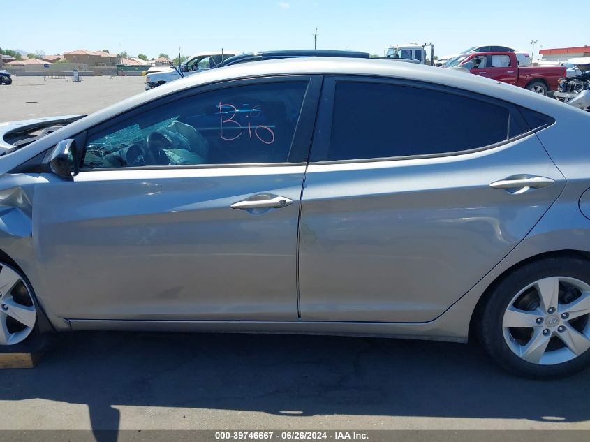 2013 Hyundai Elantra Gls VIN: KMHDH4AE3DU498085 Lot: 39746667