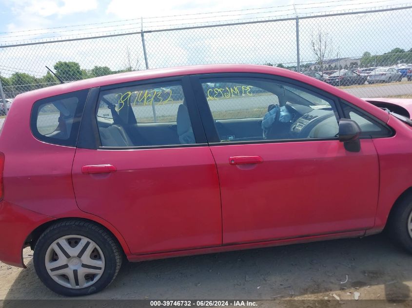 2007 Honda Fit VIN: JHMGD384X7S061137 Lot: 39746732