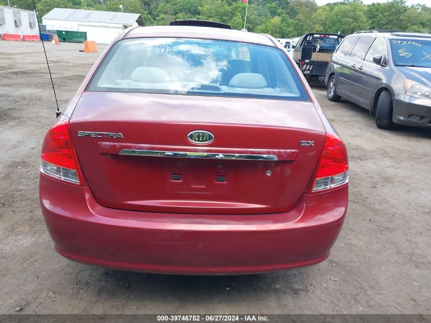 2009 Kia Spectra Ex VIN: KNAFE222195645677 Lot: 39746752