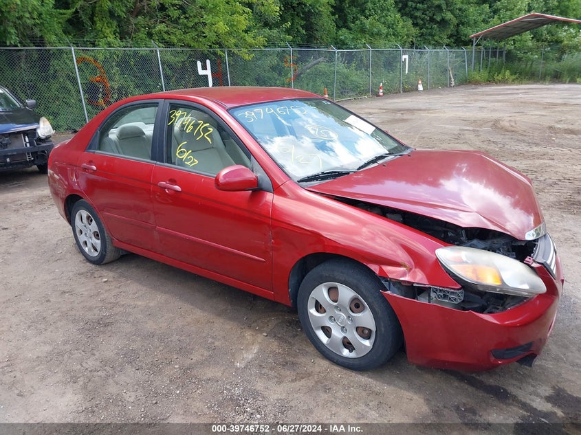 2009 Kia Spectra Ex VIN: KNAFE222195645677 Lot: 39746752