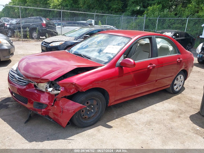 2009 Kia Spectra Ex VIN: KNAFE222195645677 Lot: 39746752