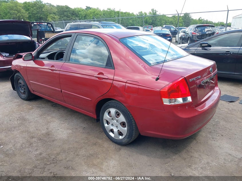 2009 Kia Spectra Ex VIN: KNAFE222195645677 Lot: 39746752