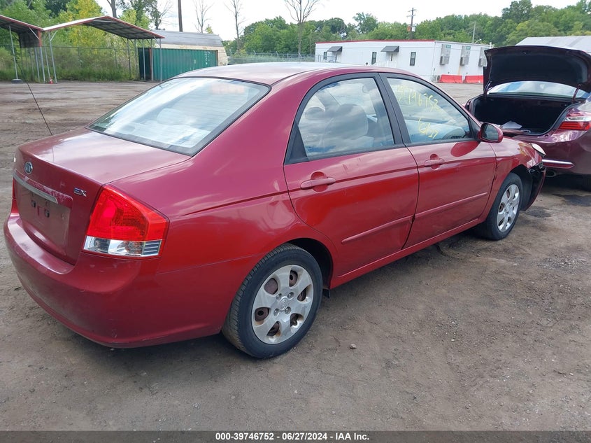 2009 Kia Spectra Ex VIN: KNAFE222195645677 Lot: 39746752