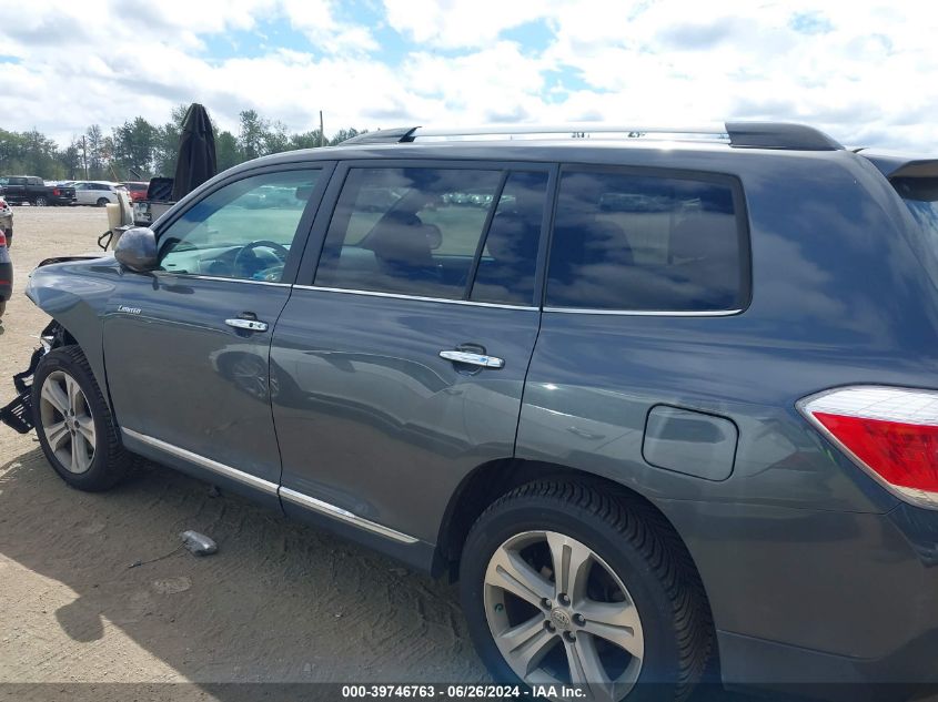 2013 Toyota Highlander Limited V6 VIN: 5TDDK3EH4DS187046 Lot: 39746763