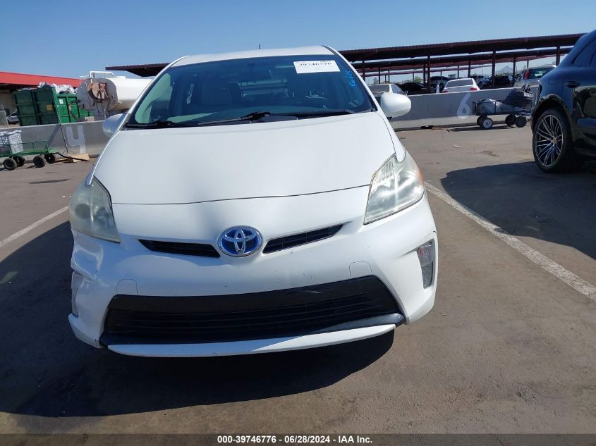 2013 Toyota Prius VIN: JTDKN3DU5D5572411 Lot: 39746776