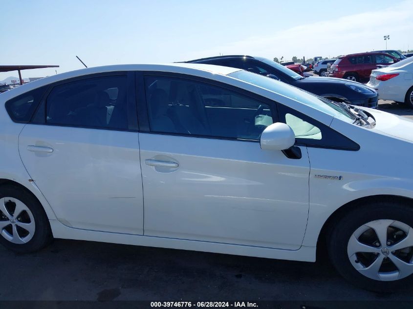 2013 Toyota Prius VIN: JTDKN3DU5D5572411 Lot: 39746776
