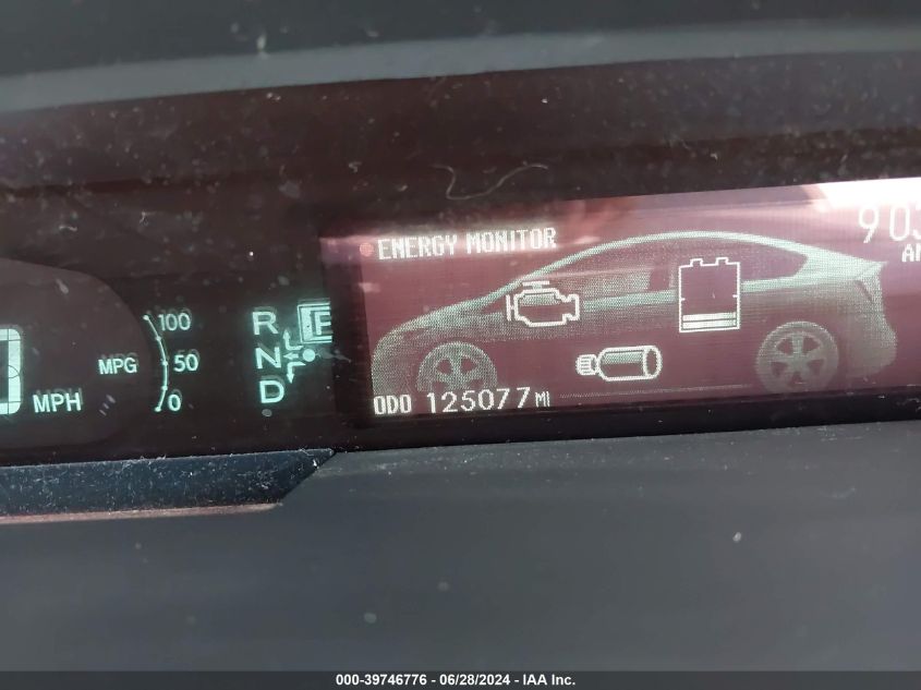 2013 Toyota Prius VIN: JTDKN3DU5D5572411 Lot: 39746776